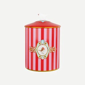 Kırmızı Pembe Porselen Saklama Kabı 1300 Ml Love Birds Collection by Pip Studio