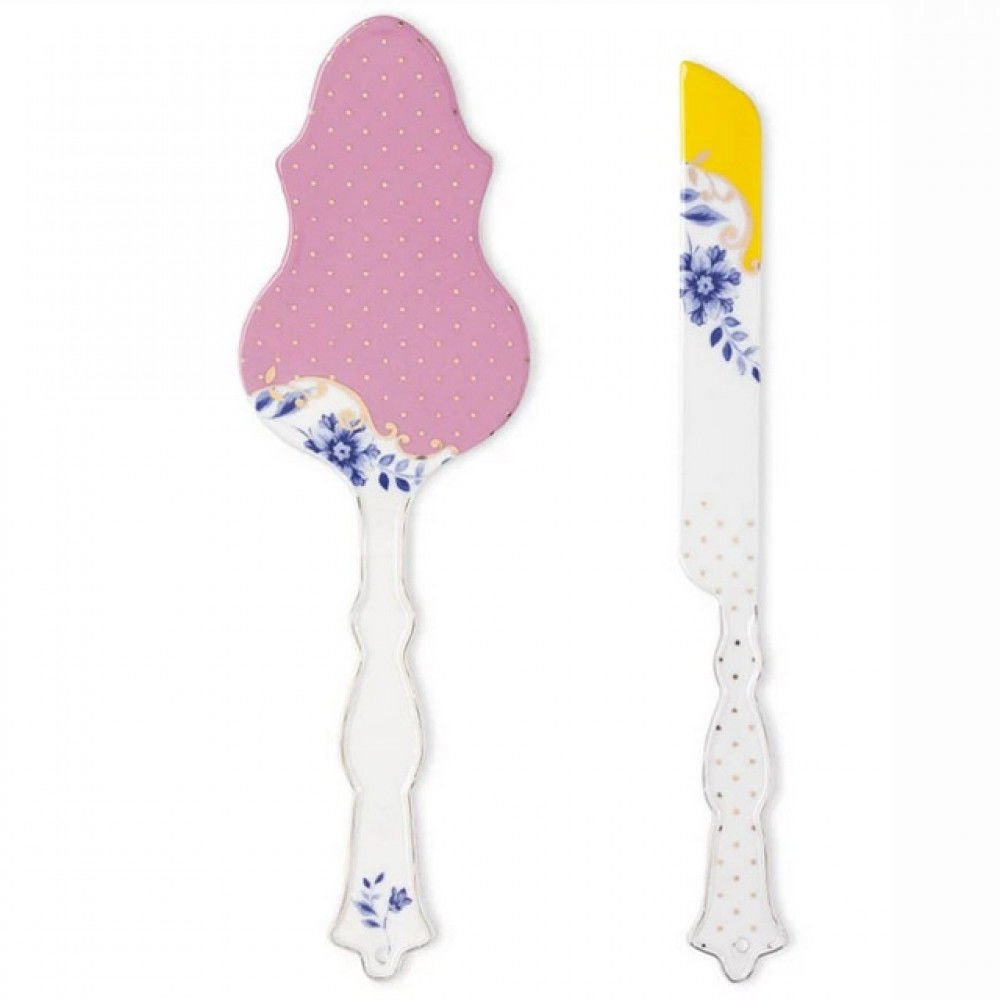 Pip Studio Royal Sarı Pembe Porselen Servis Seti 2 Parça