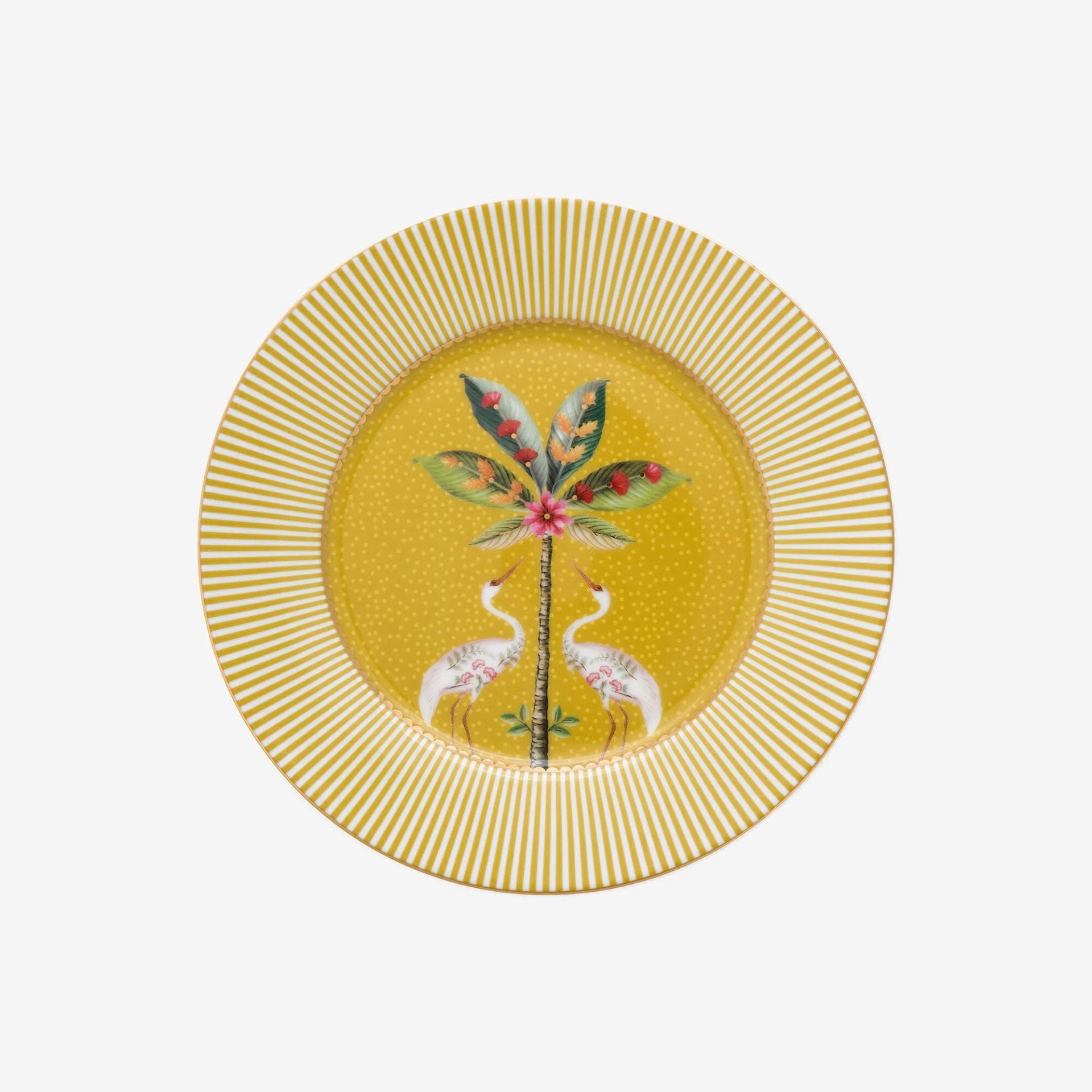 Pip Studio La Majorelle Sarı Porselen Pasta Tabağı 17 Cm