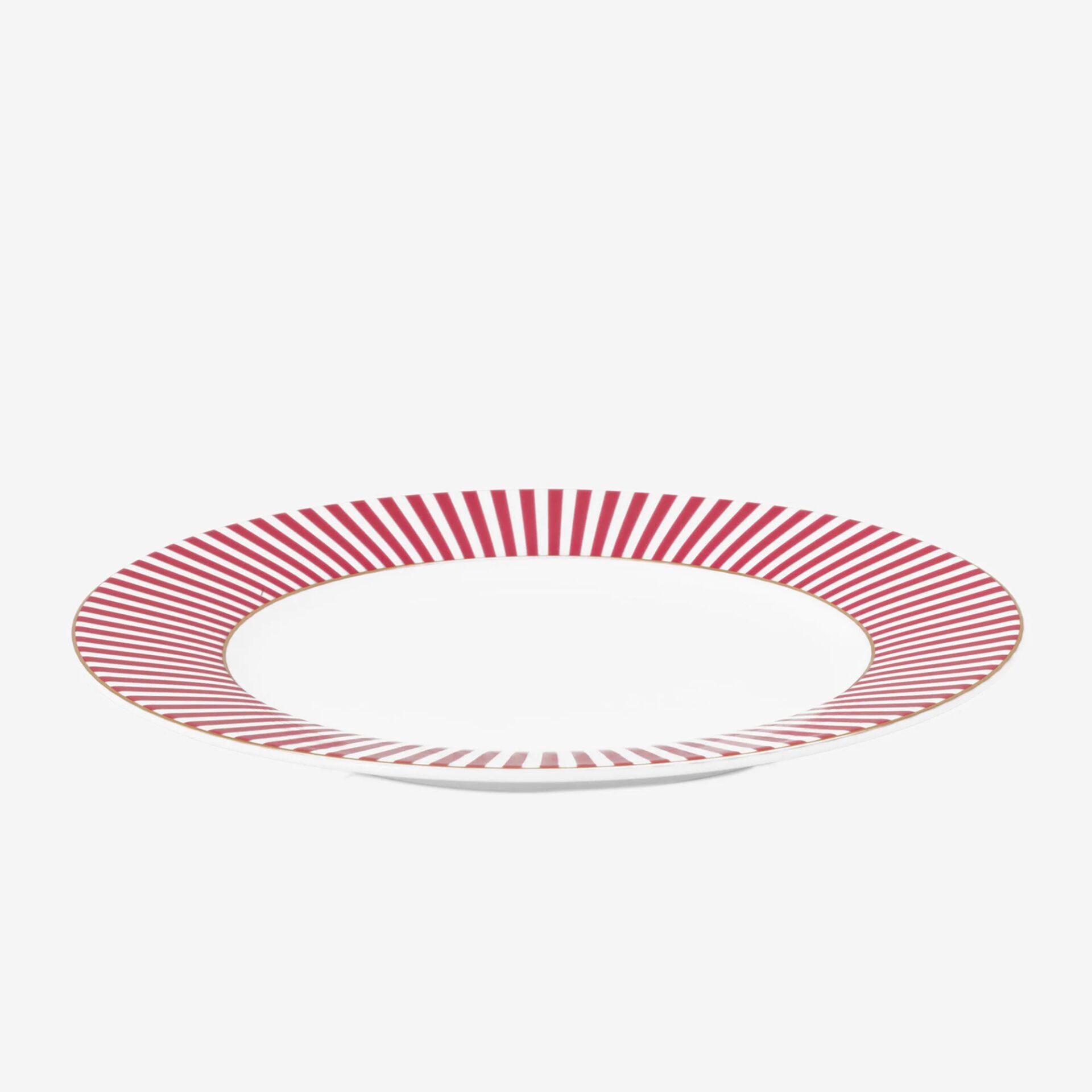 Pip Studio Royal Stripes Pembe Porselen Pasta Tabağı 17 Cm