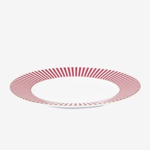 Pip Studio Royal Stripes Pembe Porselen Pasta Tabağı 17 Cm