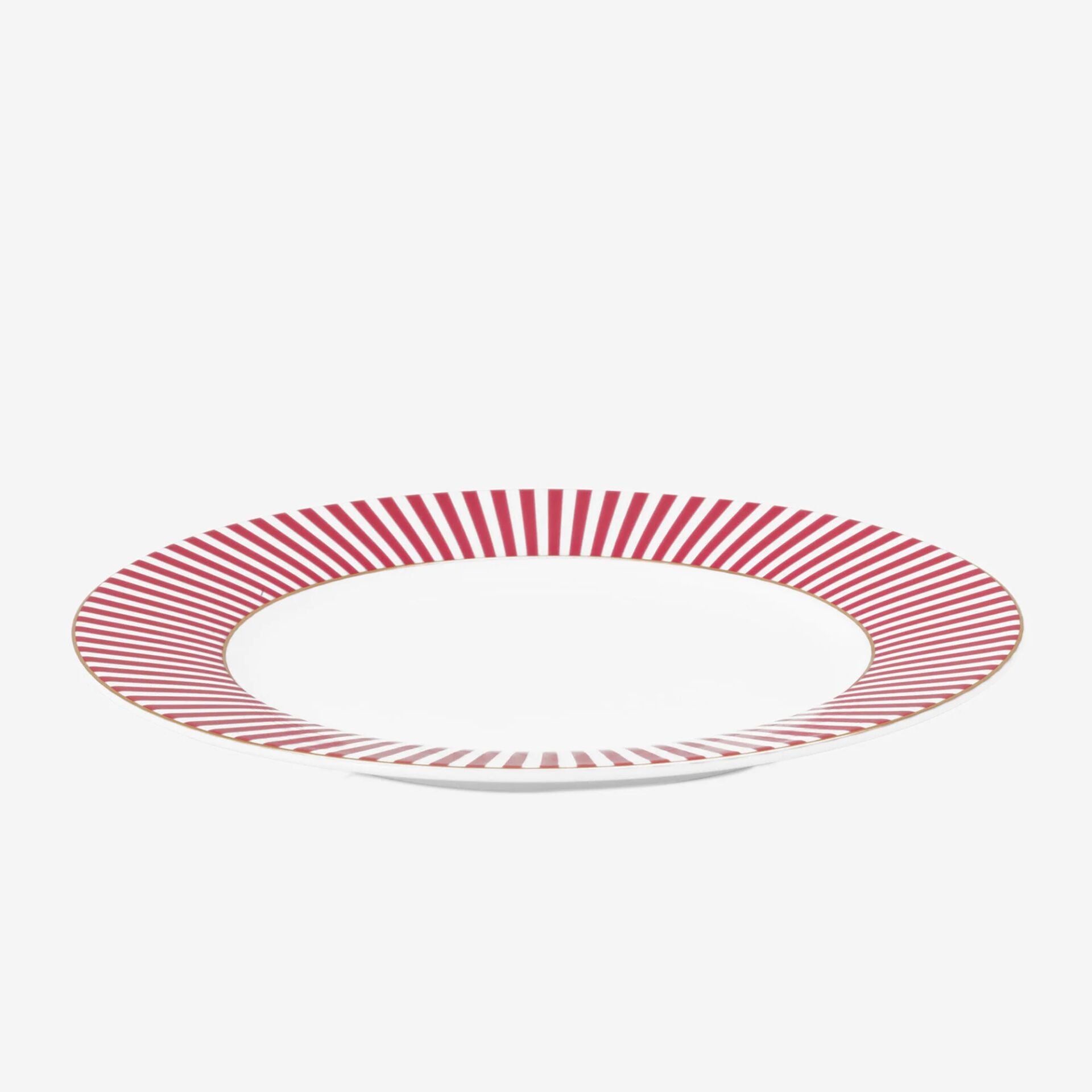 Pip Studio Royal Stripes Pembe Porselen Kahvaltı Tabağı 21 Cm