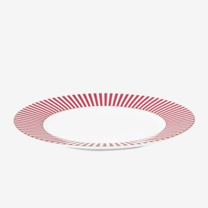 Pip Studio Royal Stripes Pembe Porselen Kahvaltı Tabağı 21 Cm