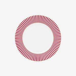 Pip Studio Royal Stripes Pembe Porselen Yemek Tabağı 26,5 Cm