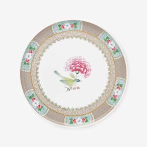 Pip Studio Blushing Birds Haki Porselen Kek Standı 21 Cm