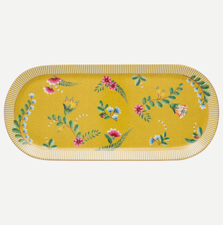 Pip Studio La Majorelle Sarı Porselen Servis Tabağı 33 Cm