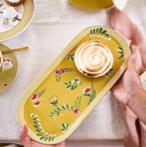 Pip Studio La Majorelle Sarı Porselen Servis Tabağı 33 Cm