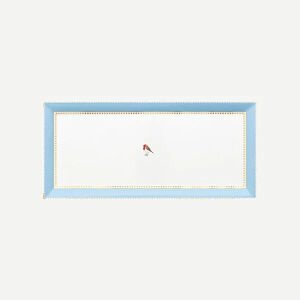 Pip Studio Love Birds Mavi Porselen Servis Tabağı 33,3X15,5 Cm