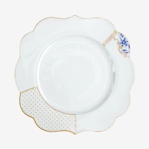 Pip Studio Royal White Mavi Beyaz Porselen Yemek Tabağı 28 Cm
