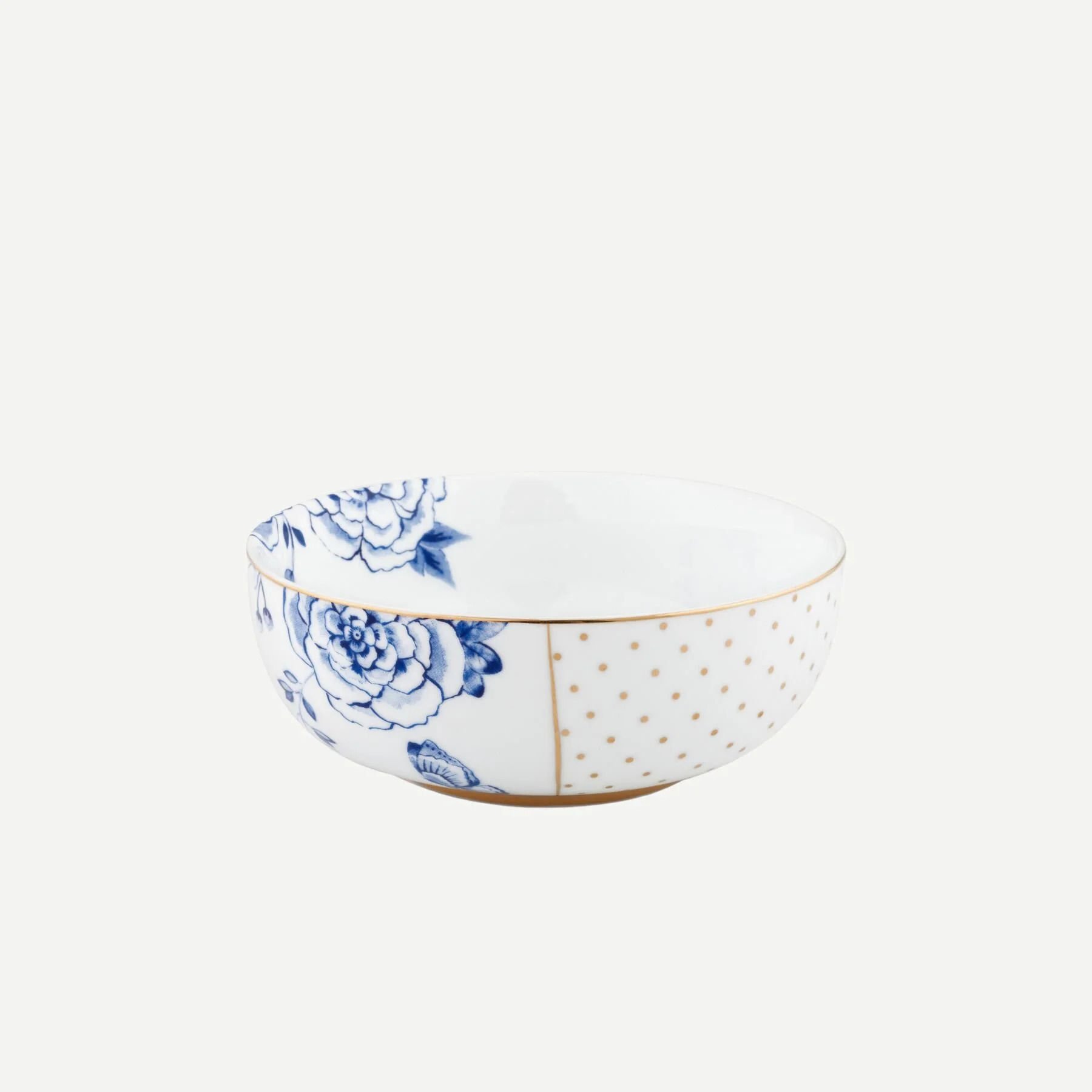 Pip Studio Royal White Mavi Beyaz Porselen Kase 12,5 Cm