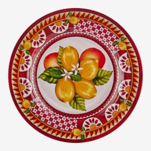 Chiara Alessi Portofino Kırmızı Melamin Yemek Tabağı 28 Cm