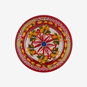 Chiara Alessi Portofino Kırmızı Melamin Çukur Tabak 20 Cm