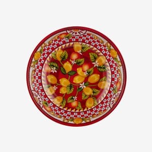 Chiara Alessi Portofino Kırmızı Melamin Çukur Tabak 20 Cm