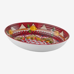 Chiara Alessi Portofino Kırmızı Melamin Servis Kasesi 33 Cm