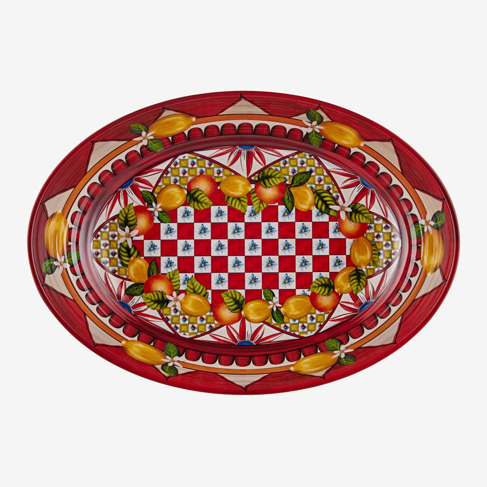 Chiara Alessi Portofino Kırmızı Melamin Servis Kasesi 33 Cm