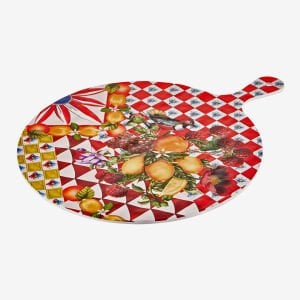 Chiara Alessi Portofino Kırmızı Melamin Sunum Tahtası 41 Cm