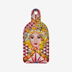 Chiara Alessi Portofino Kırmızı Melamin Sunum Tahtası 34 Cm