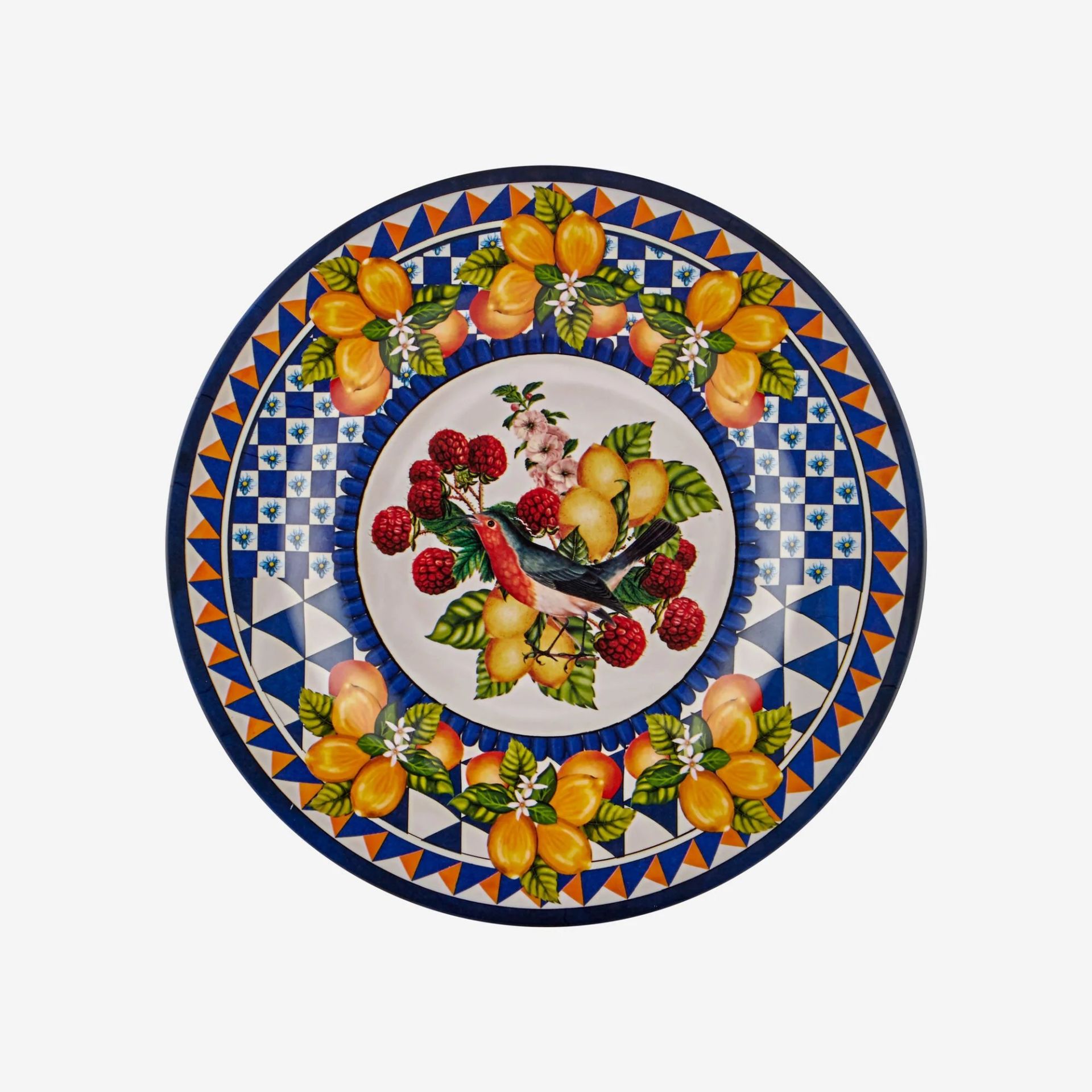 Chiara Alessi Portofino Mavi Melamin Kahvaltı Tabağı 21,5 Cm