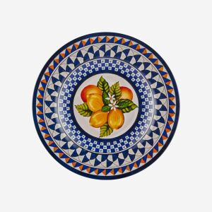 Chiara Alessi Portofino Mavi Melamin Kahvaltı Tabağı 21,5 Cm