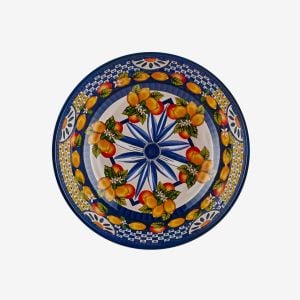 Chiara Alessi Portofino Mavi Melamin Çukur Tabak 20 Cm