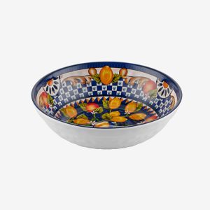 Chiara Alessi Portofino Mavi Melamin Çukur Tabak 20 Cm