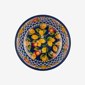 Chiara Alessi Portofino Mavi Melamin Çukur Tabak 20 Cm