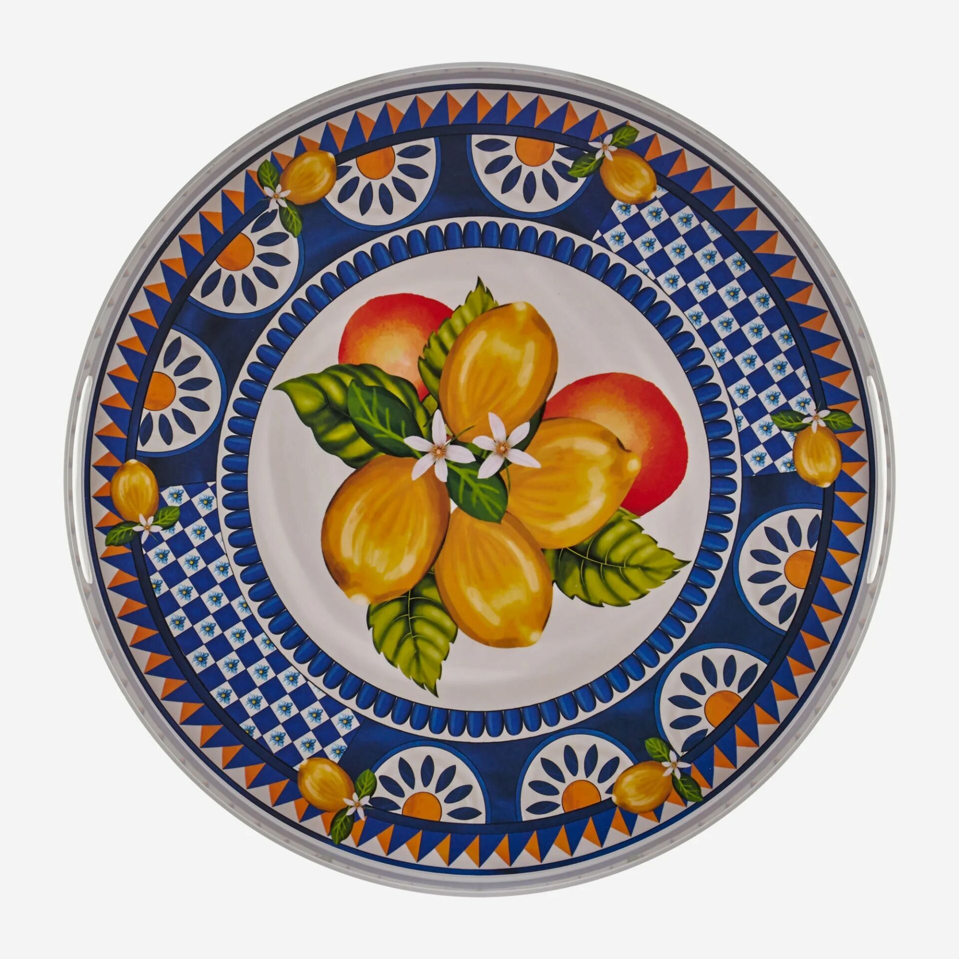 Chiara Alessi Portofino Mavi Melamin Tepsi 40 Cm