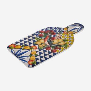 Chiara Alessi Portofino Mavi Melamin Sunum Tahtası 34 Cm