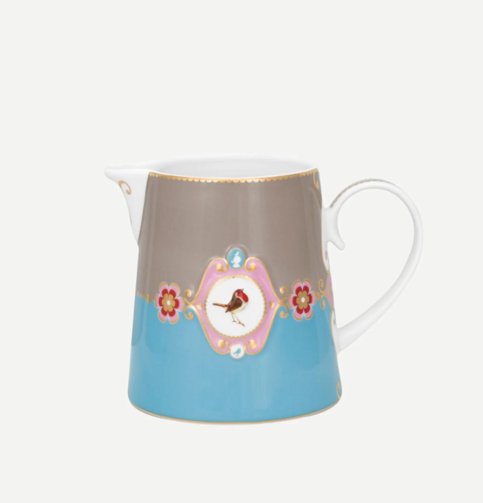 Pip Studio Love Birds Mavi Haki Porselen Sürahi 900 Ml