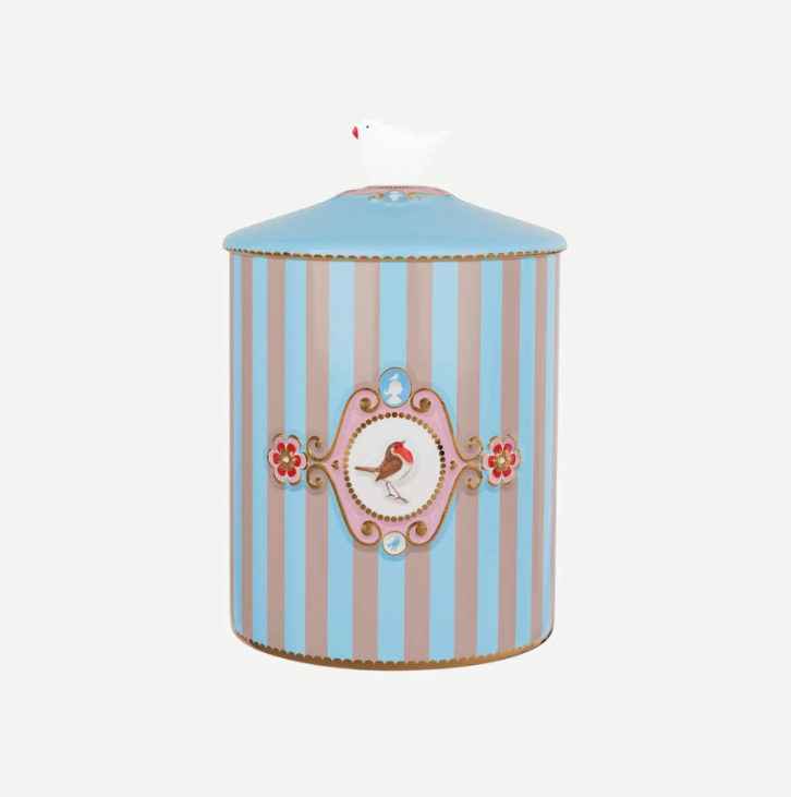Pip Studio Love Birds Mavi Haki Porselen Saklama Kutusu 1300 Ml