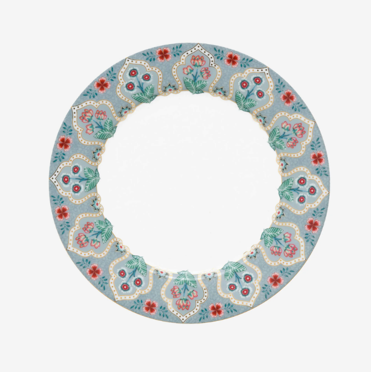 Pip Studio Flower Festival Mavi Porselen Kahvaltı Tabağı 21 Cm