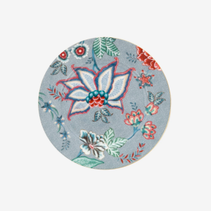 Pip Studio Flower Festival Mavi Porselen Pasta Tabağı 17 Cm