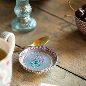 Pip Studio Flower Festival Mavi Porselen Çay Tabağı 9 Cm