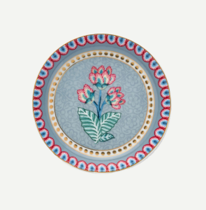 Pip Studio Flower Festival Mavi Porselen Süzgeçli Kupa 350 Ml