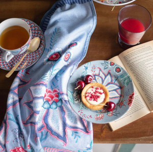 Pip Studio Flower Festival Mavi Porselen Kupa Seti 145 Ml