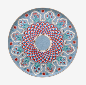 Pip Studio Flower Festival Mavi Porselen Kek Standı 21 Cm