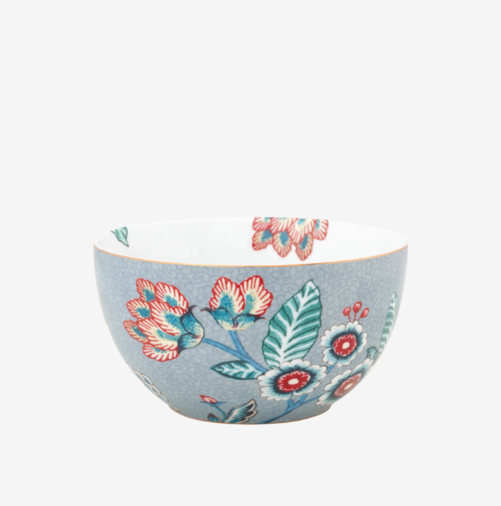 Pip Studio Flower Festival Mavi Porselen Kase 12 Cm