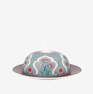 Pip Studio Flower Festival Mavi Porselen Tereyağlık 17 Cm