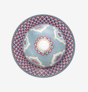 Pip Studio Flower Festival Mavi Porselen Tereyağlık 17 Cm