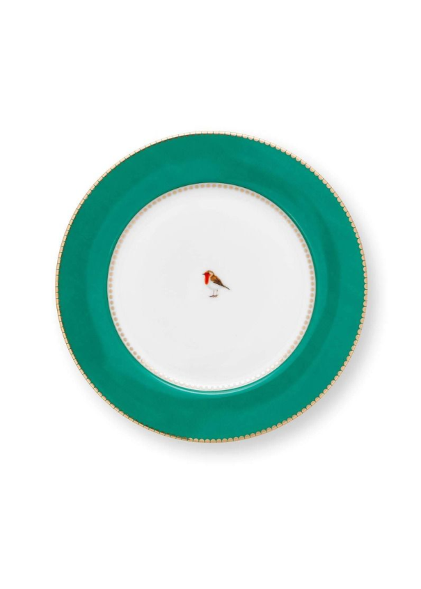Love Birds Yeşil Tabak  21 cm