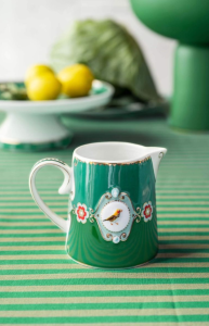 Love Birds Yeşil Madalyon Desenli Sütlük 270 ml
