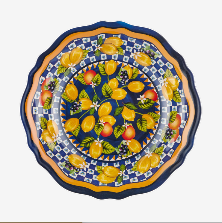 Chiara Alessi Portofino Mavi Melamin Servis Kasesi 35 Cm