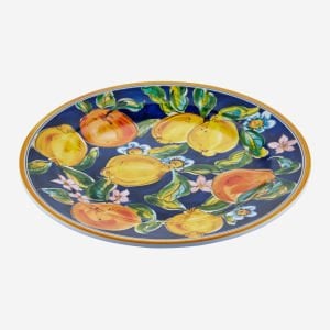 Chiara Alessi Capri Mavi Melamin Yemek Tabağı 28 Cm