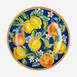 Chiara Alessi Capri Mavi Melamin Yemek Tabağı 28 Cm