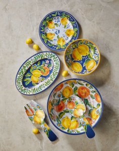 Chiara Alessi Capri Mavi Melamin Yemek Tabağı 28 Cm