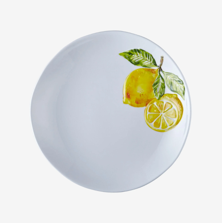 Chiara Alessi Capri Beyaz Melamin Yemek Tabağı 28 Cm