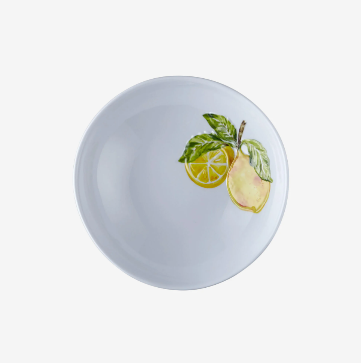Chiara Alessi Capri Beyaz Melamin Çukur Tabak 20 Cm