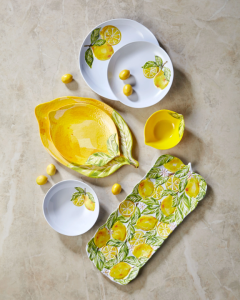 Chiara Alessi Capri Sarı Melamin Servis Tabağı 28 cm