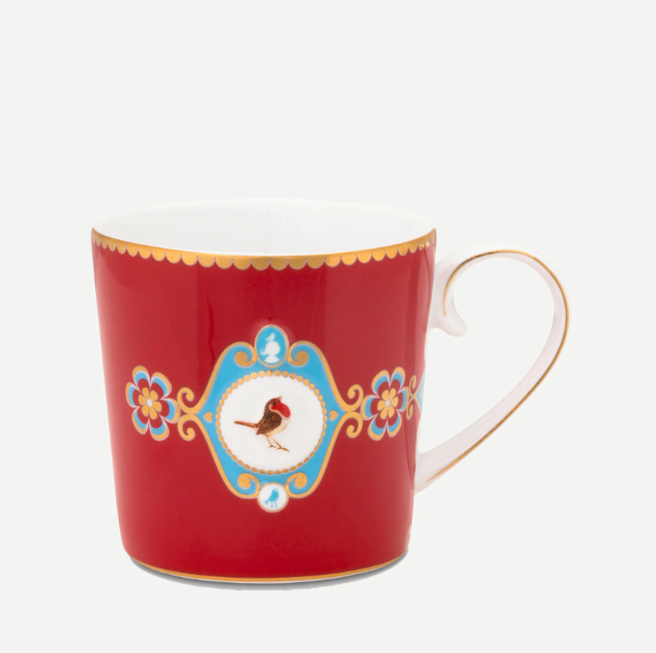 Kırmızı Porselen Kupa 150 Ml Love Birds Collection by Pip Studio