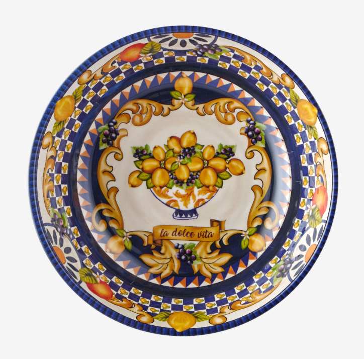 Chiara Alessi Capri Mavi Melamin Kase 20 Cm